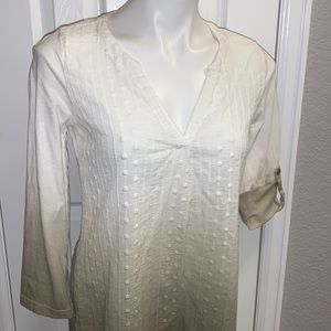 NWOT Xcvi Cotton/Knit Long Ombré Boho Style Tunic. Sz.XS